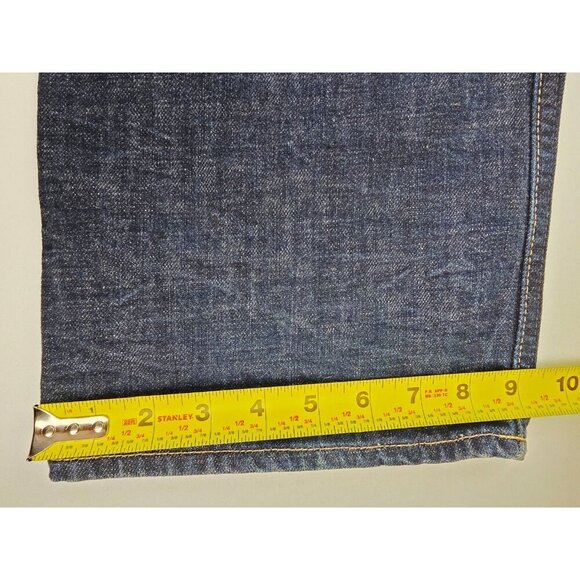 American Eagle Outfitters Size 36X34 Mens Relaxed Blue Denim Logo Cotton Jeans - Picture 5 of 11